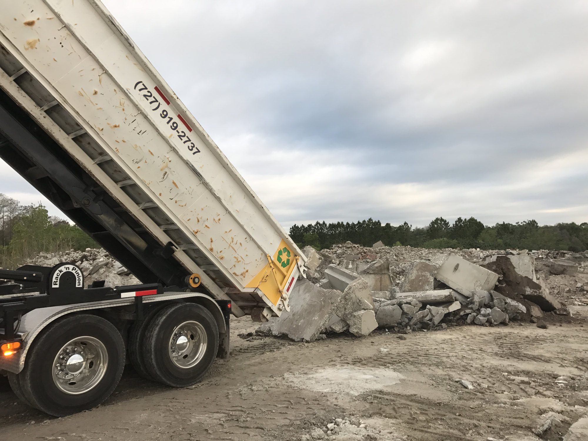 PAW Demo Truck at Dump Site