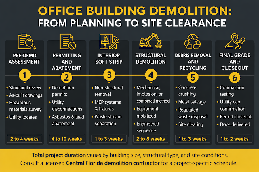 PAW Demo commercial building demoltion process schedule