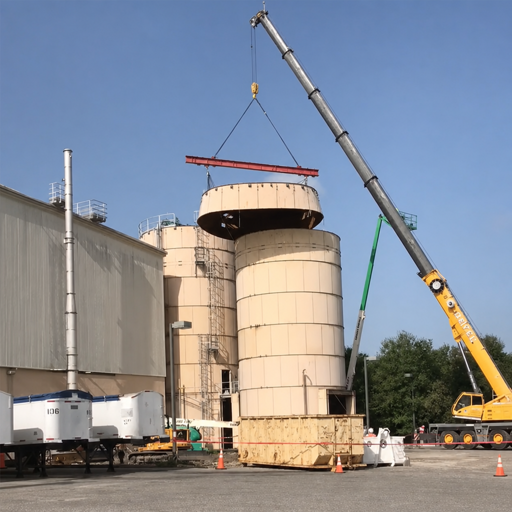 Wastewater treatment plant demolition by PAW Demo